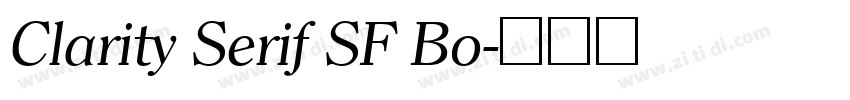Clarity Serif SF Bo字体转换